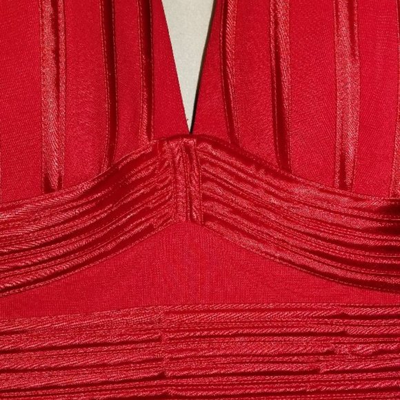 Women Tawny Red Jersey Dress -large - Picture 2 of 3